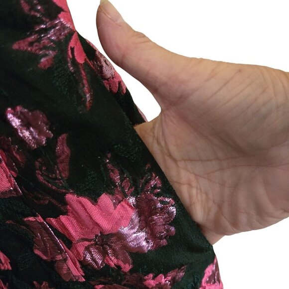 Lilly Pulitzer NWT Leya Floral Jaquard Dress Evergreen Hibis Kiss Jaquard Size 4 - Picture 6 of 14